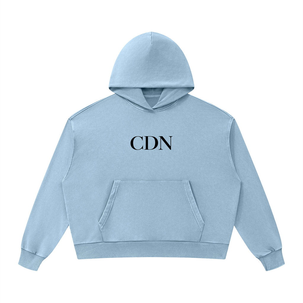 Unisex Mineral Wash Boxy Hoodie