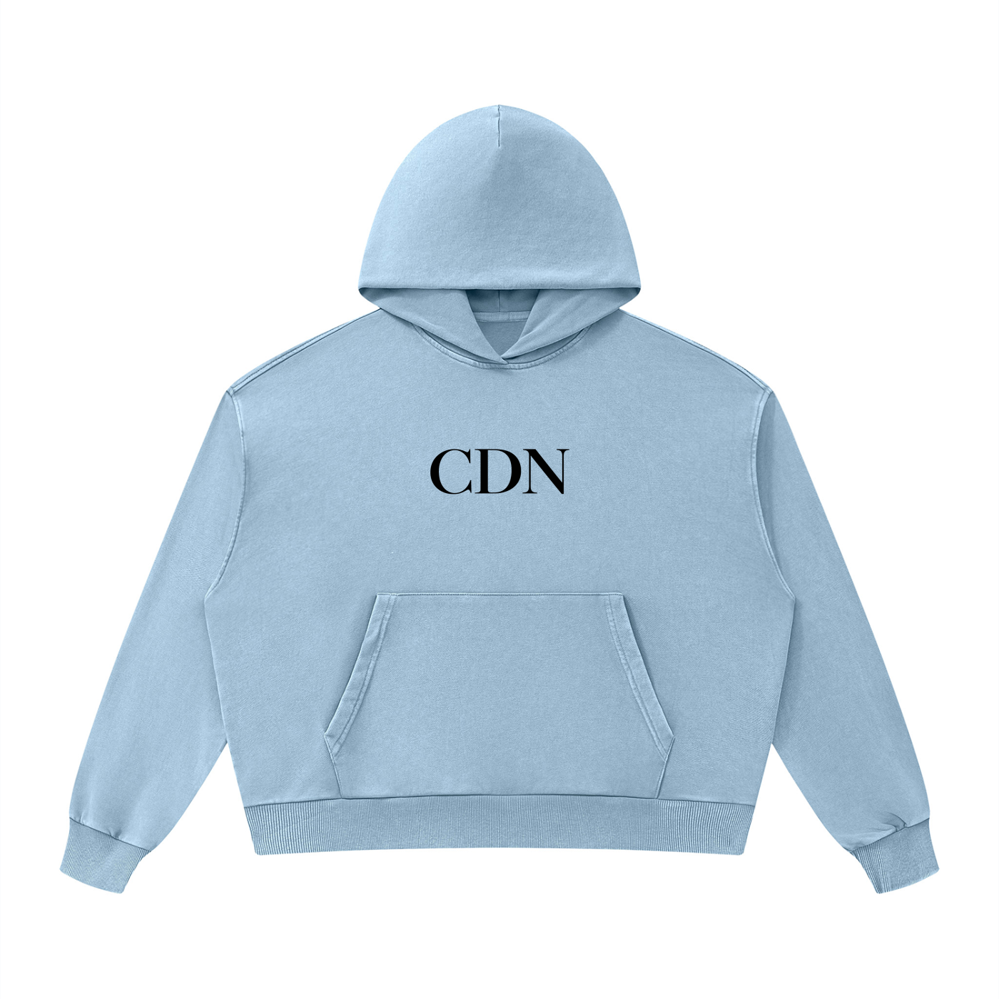 Unisex Mineral Wash Boxy Hoodie