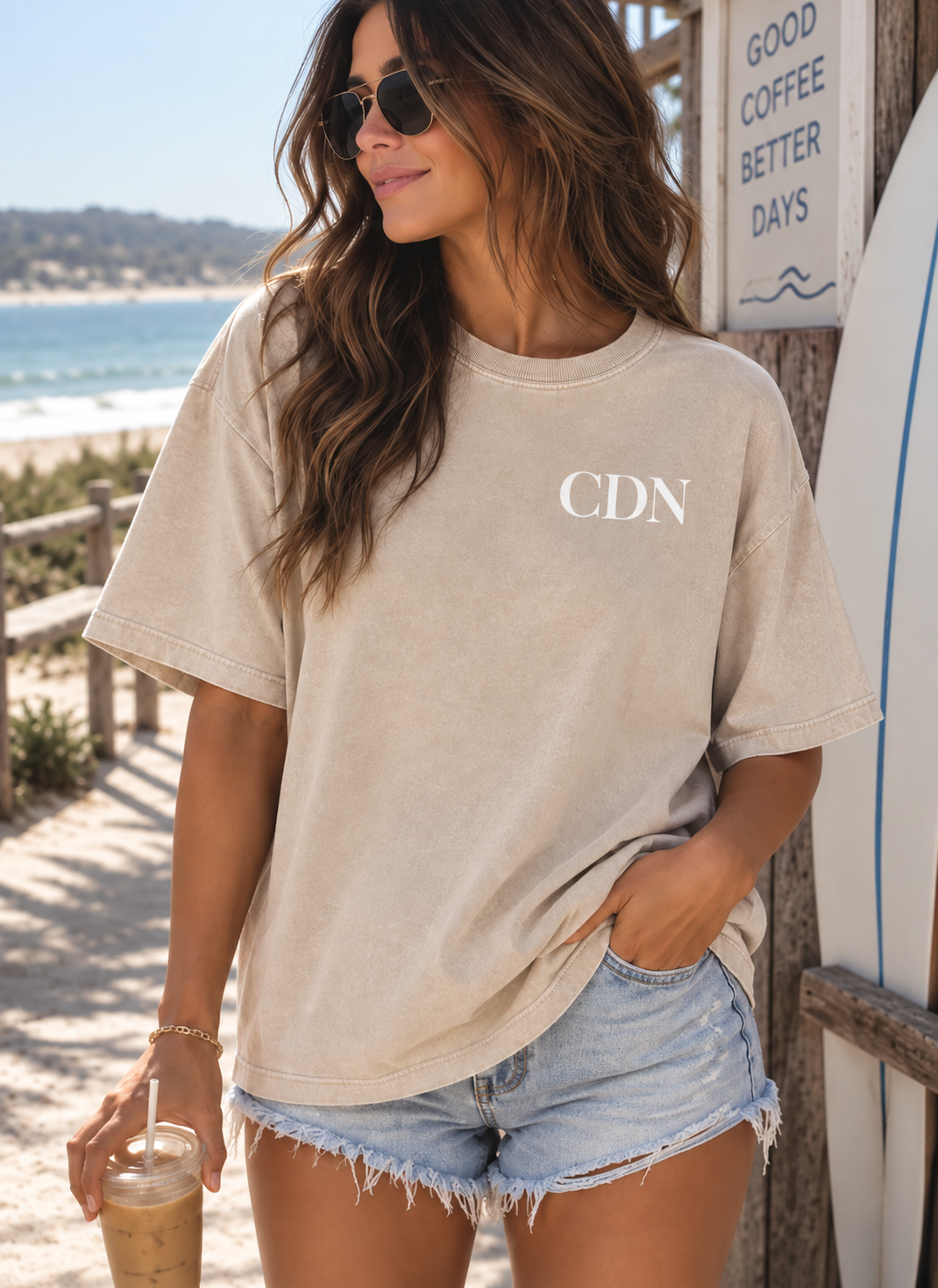 Mineral Wash Boxy Cotton T-Shirt