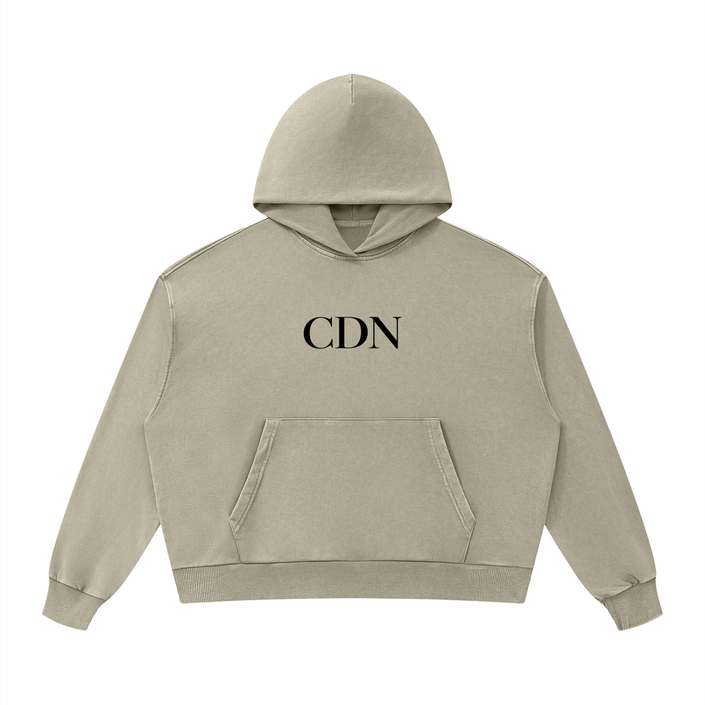 Unisex Mineral Wash Boxy Hoodie