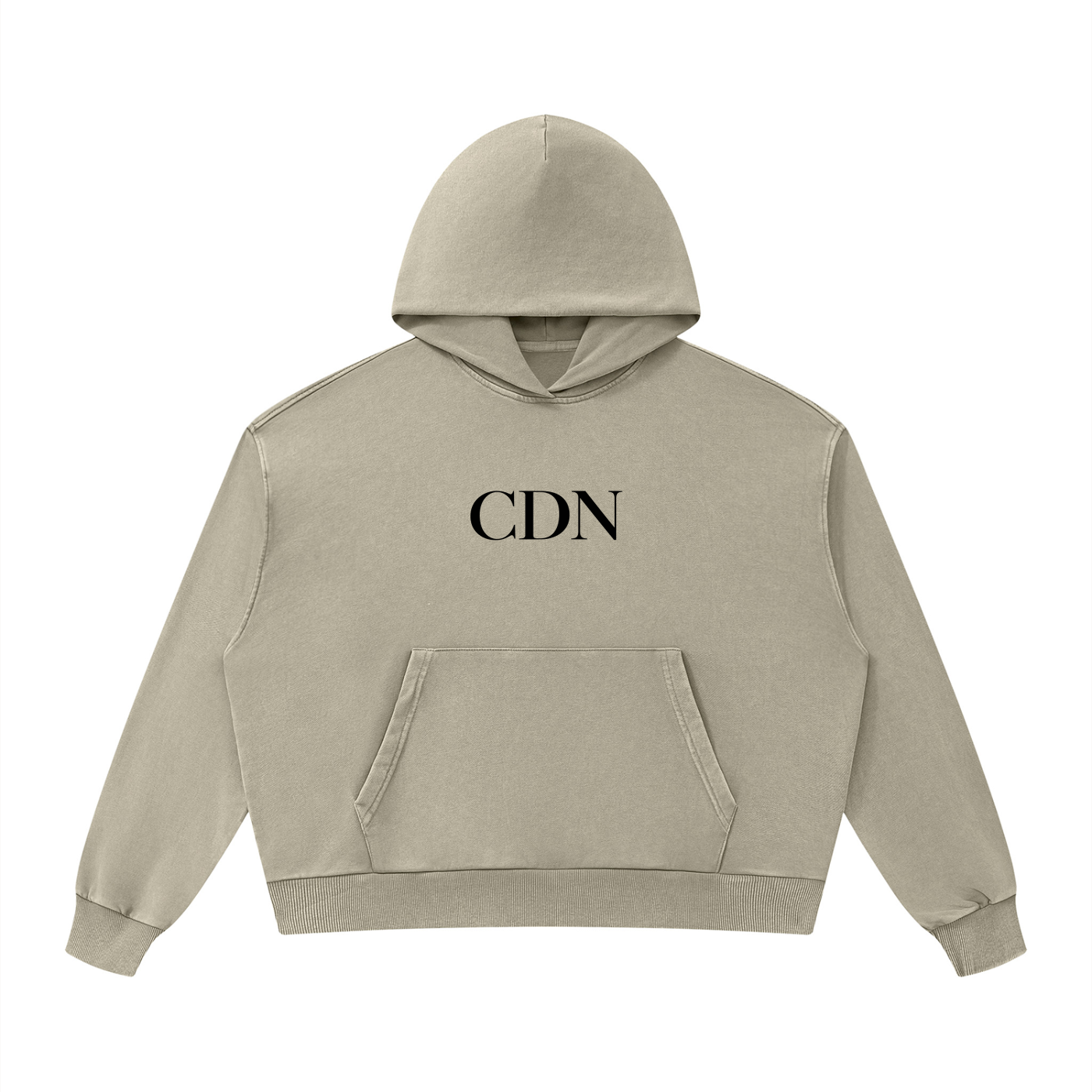 Unisex Mineral Wash Boxy Hoodie