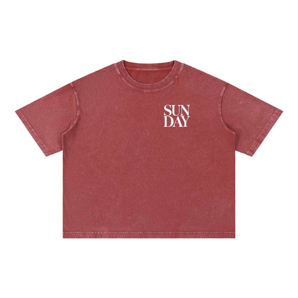 Mineral Wash Boxy Cotton T-Shirt