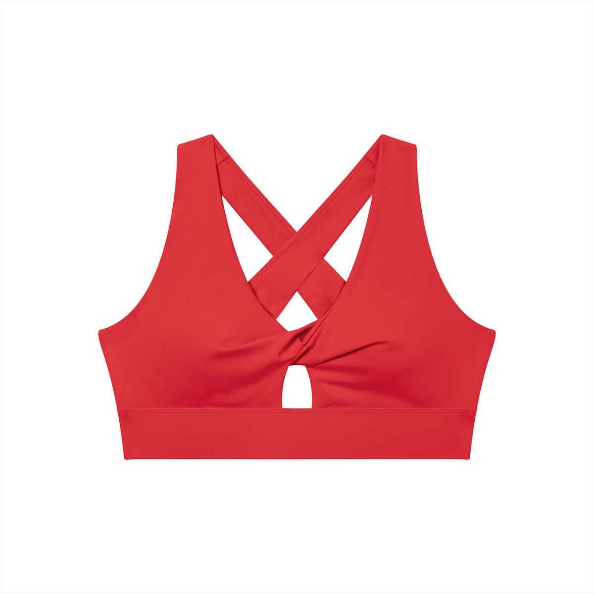 Women's Twist Front V-Neck Sports Bra